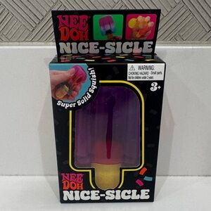 NeeDoh Nice-Sicle Purple & Yellow Popsicle NEW - AUTHENTIC